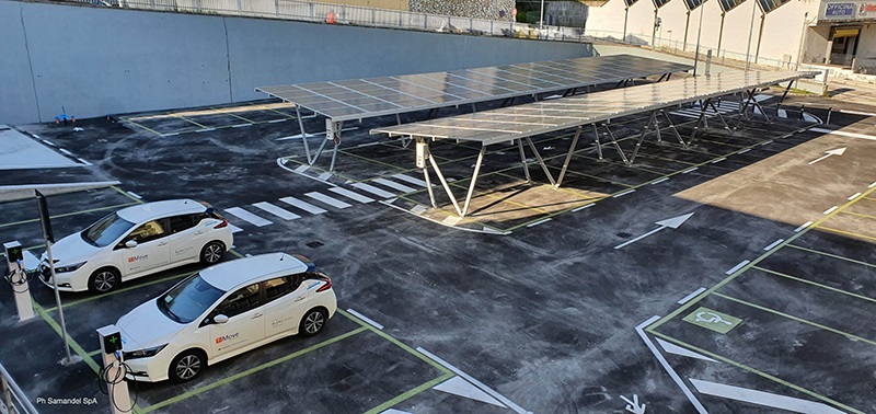 solar carport construction