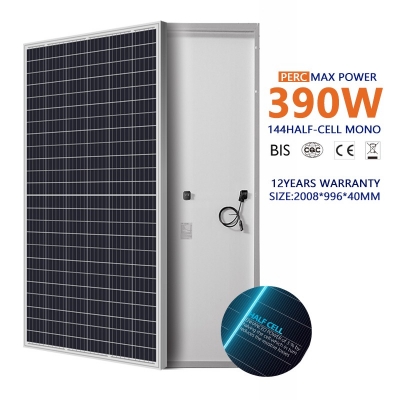 12 year warranty for the quality of the solar panels