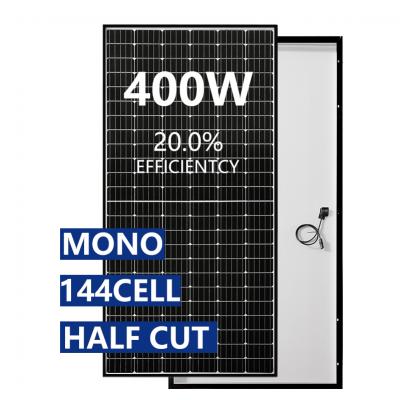 Black frame half cell solar module 144 cells