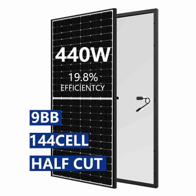  Black frame 440wp 440watt perc solar panel