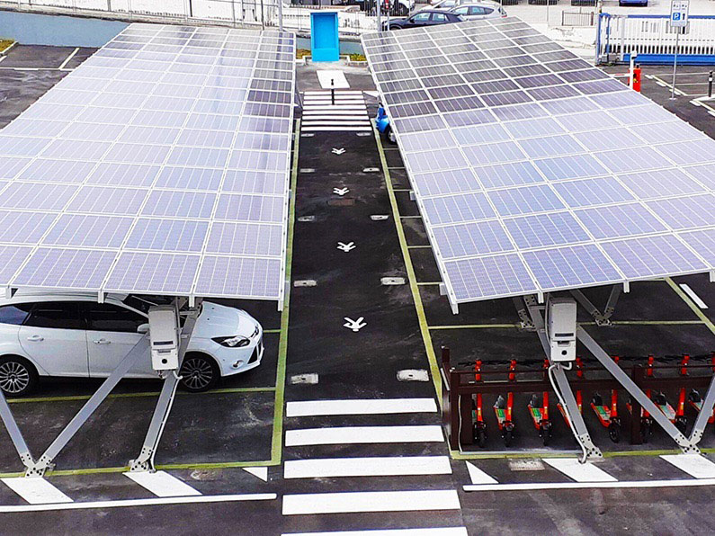 Sunetraco: New Solar Carport For E-mobility